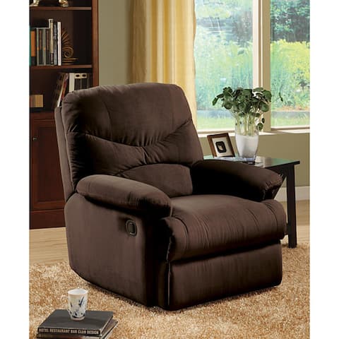 Copper Grove Brettenham Plush Chocolate Microfiber Recliner Chair