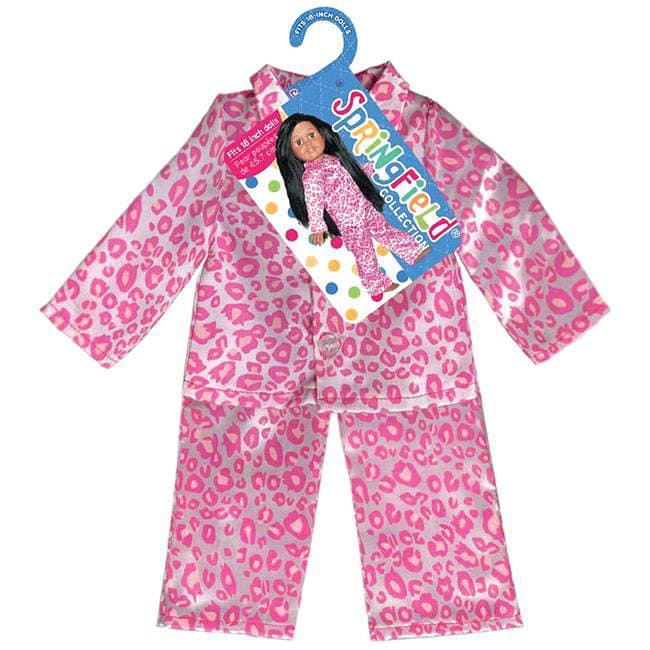 Springfield Collection Pink And White Leopard Pajamas