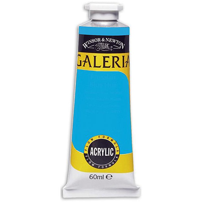 Galeria Cerulean Blue Acrylic Paint (Cerulean BlueTube capacity 60 millilitersWide spectrum of pigment characteristics Strong brush stroke retentionClean color mixingHigh performanceConforms to ASTM D4236Imported )