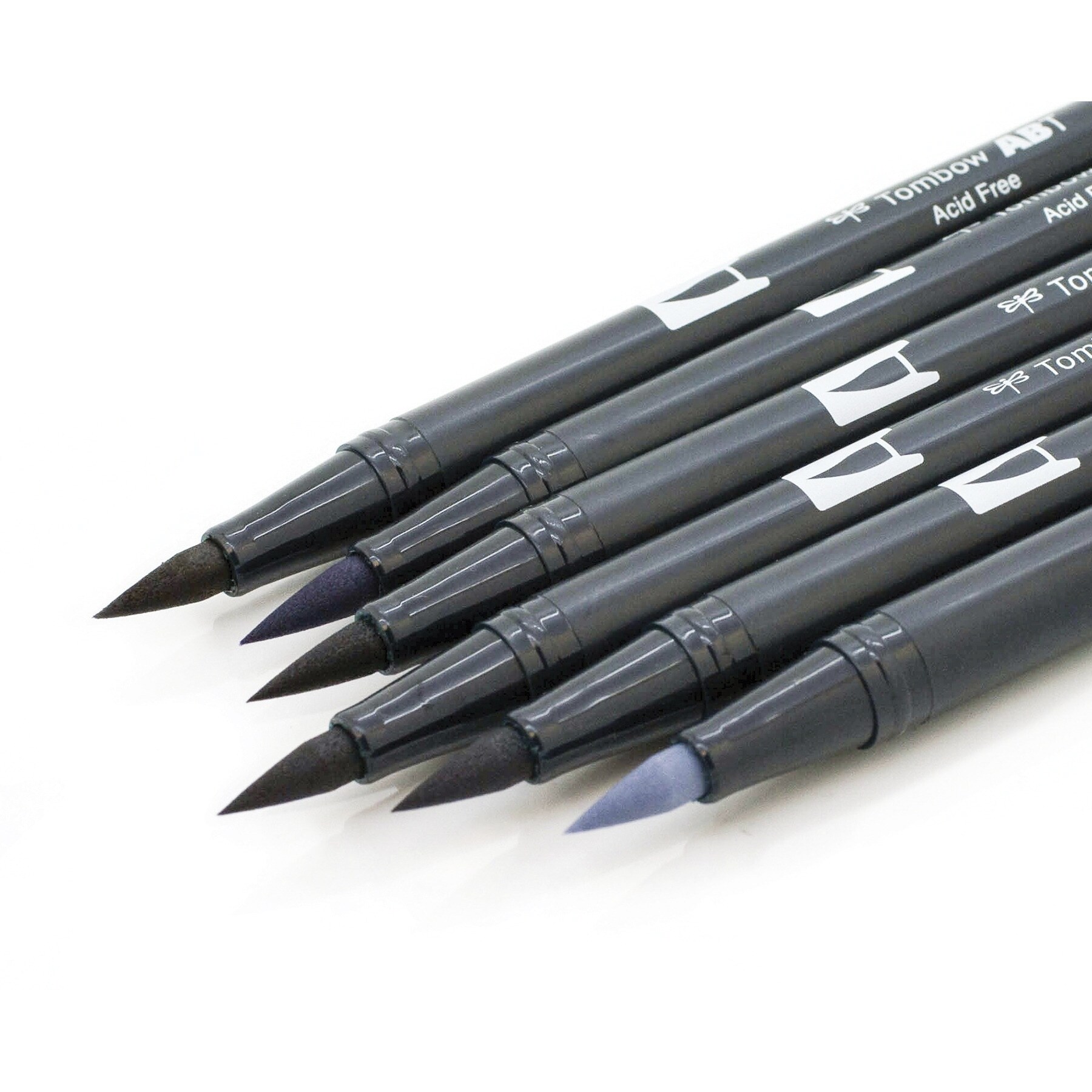 Tombow Gray Scale Dual Brush Pen Set (Pack of 6) - Bed Bath & Beyond -  5636936