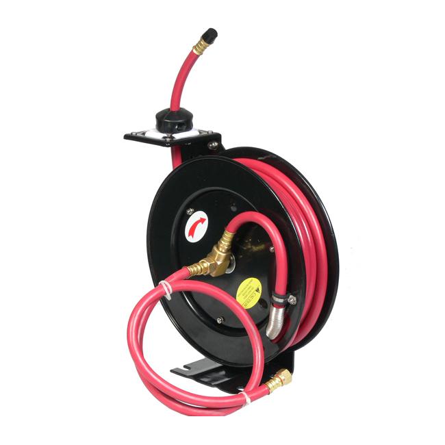 Retractable 100-foot Air Hose Reel - 13391589 - Overstock.com Shopping ...