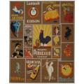 Safavieh Hand-hooked Vintage Poster Mocha Wool Rug - 8'9 X 11'9