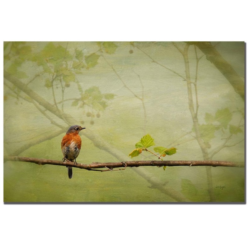 Lois Bryan 'Bluebird in Spring' Canvas Art