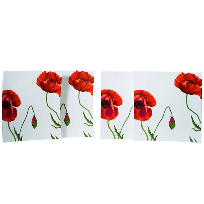 Summer Sun Square Dinner Plate 10" (Set of 4)