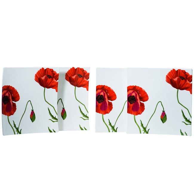 Summer Sun Square Dinner Plate 10" (Set of 4)