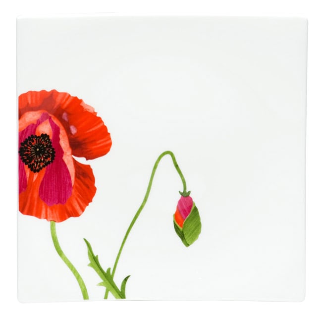 Summer Sun Square Salad Plate 8" Set of 4