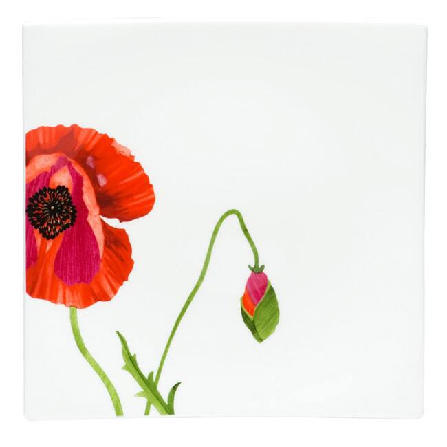 Summer Sun Square Salad Plate 8" Set of 4