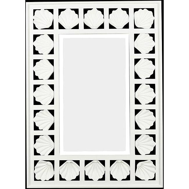 Bonhomme 32 Inch High With Antique White Finish Wall Mirror