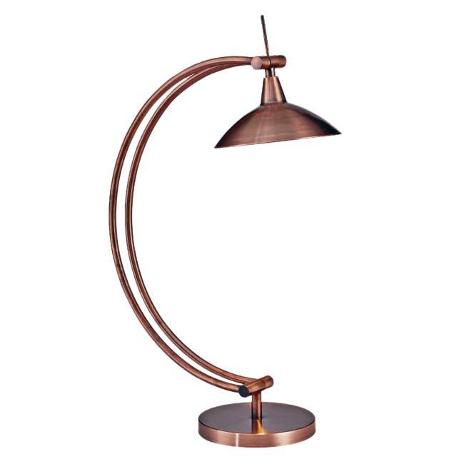 Anders 20-inch Vintage Copper Desk Lamp