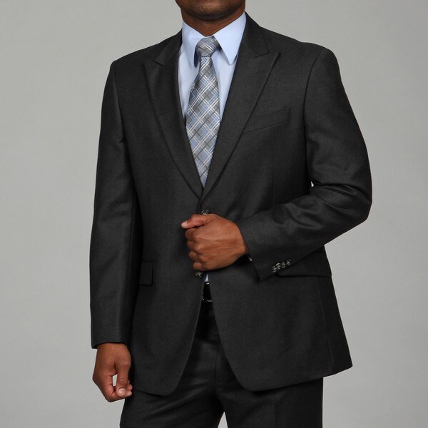 Tommy Hilfiger Men's Charcoal 2-button Wool Suit