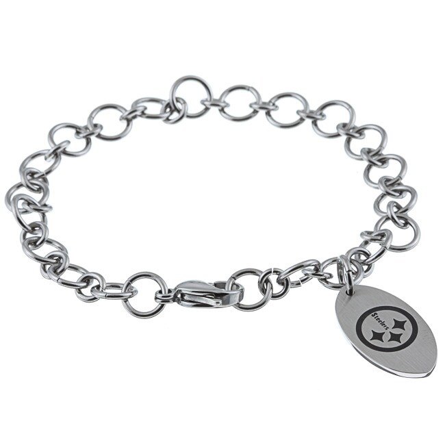 Stainless Steel Pittsburgh Steelers Charm Bracelet Free Stainless Steel Pittsburgh Steelers Charm Bracelet