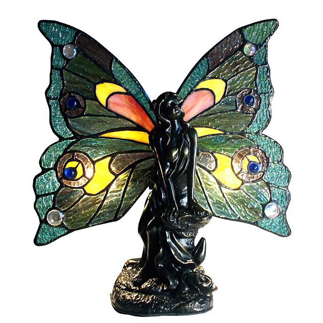 Shop Tiffany-style Bronze Fairy Accent Table Lamp - Free Shipping Today ...