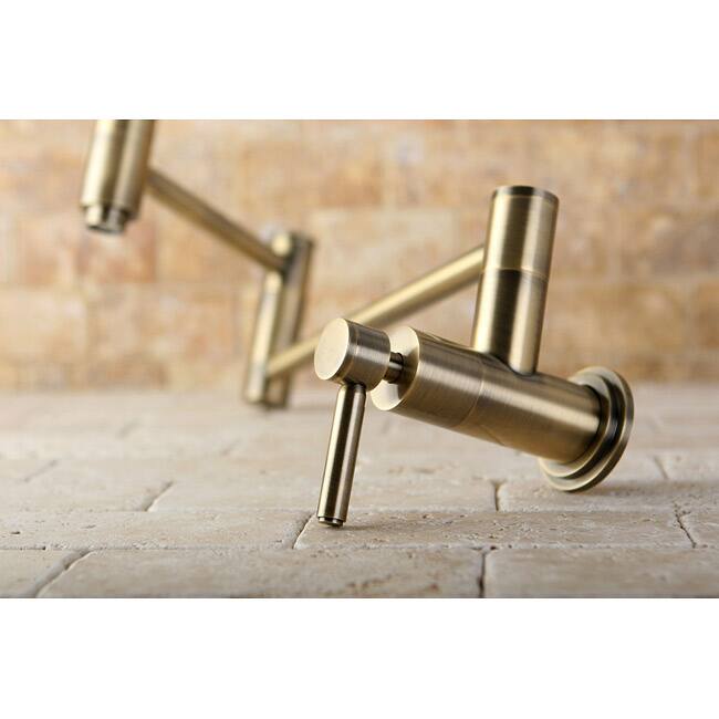 Kingston Brass Concord Antique Brass Pot Filler Faucet