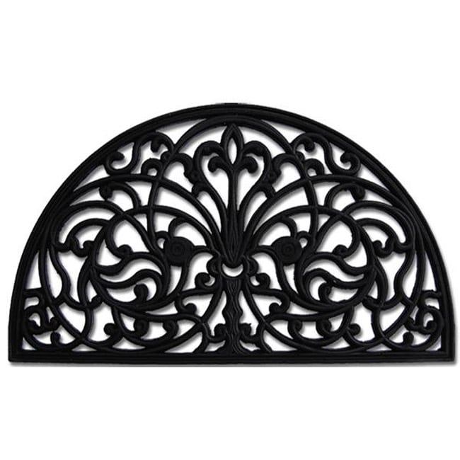 Renaissance Half round Rubber Door Mat (18x30)