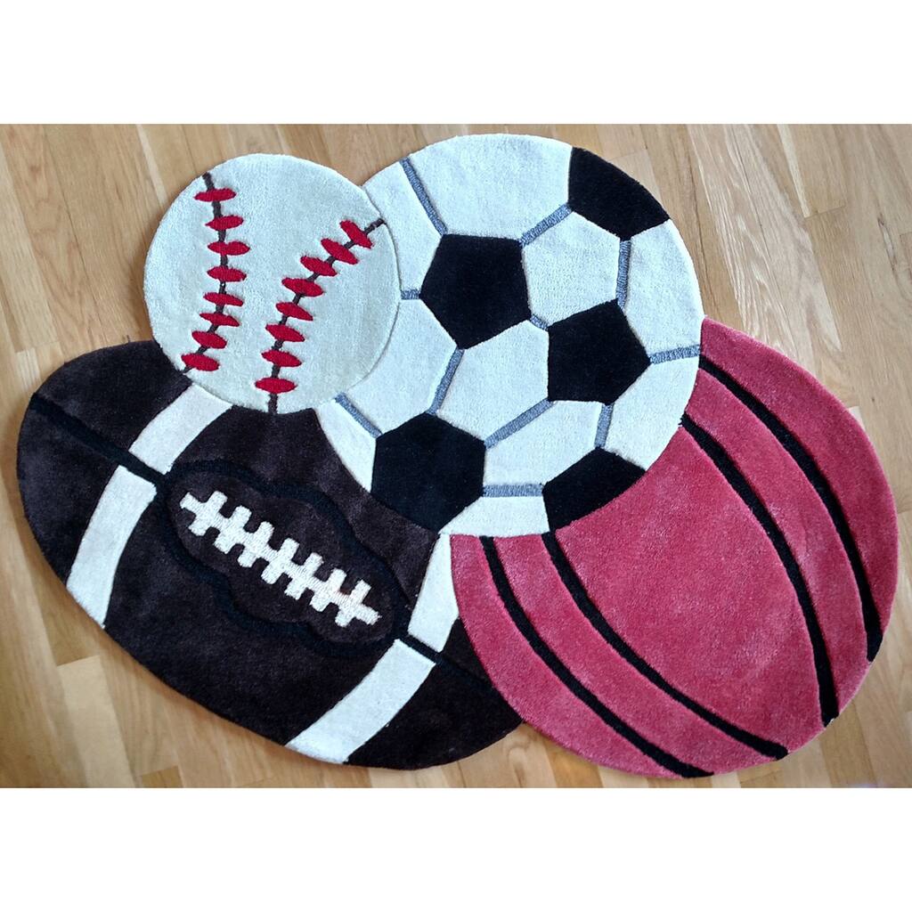Hand-tufted All Sports Rug - Multi - 2'8 x 3'9