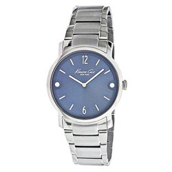Shop Kenneth Cole Men's Stainless Steel Blue Dial Watch - Free Shipping ...