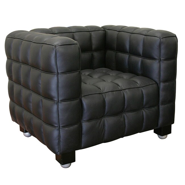 Arriga Modern Black Leather Chair