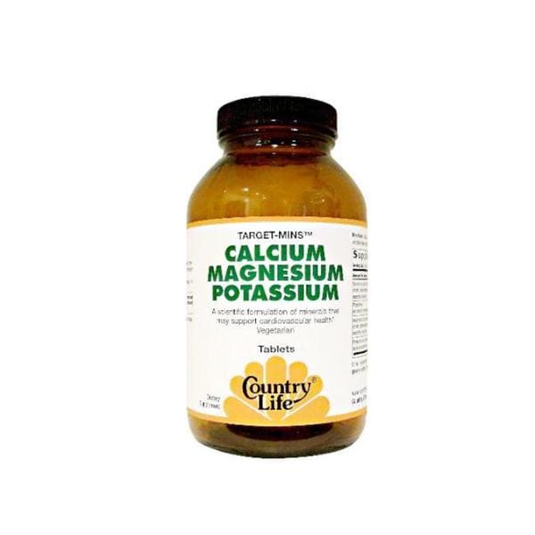 Country Life Target Mins 180 Ct Calcium Magnesium Potassium