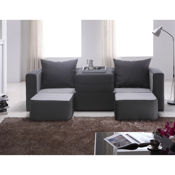 Versatile Furniture furniture of america duplex 3-seat black/ charcoal versatile foam Versatile Furniture furniture of america duplex 3-seat black/ charcoal versatile foam