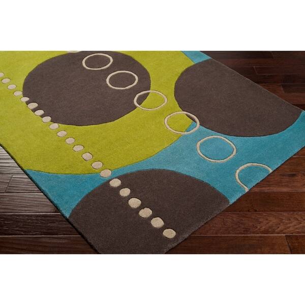 Shop Hand Tufted Contemporary Multi Colored Geometric Circles