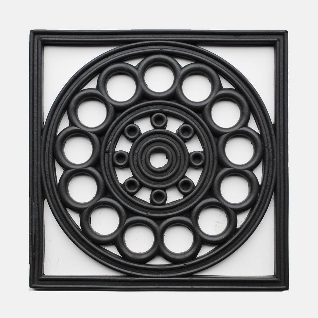 Renaissance Rubber Plant Trivet/ Stepping Stone (Set of 3)