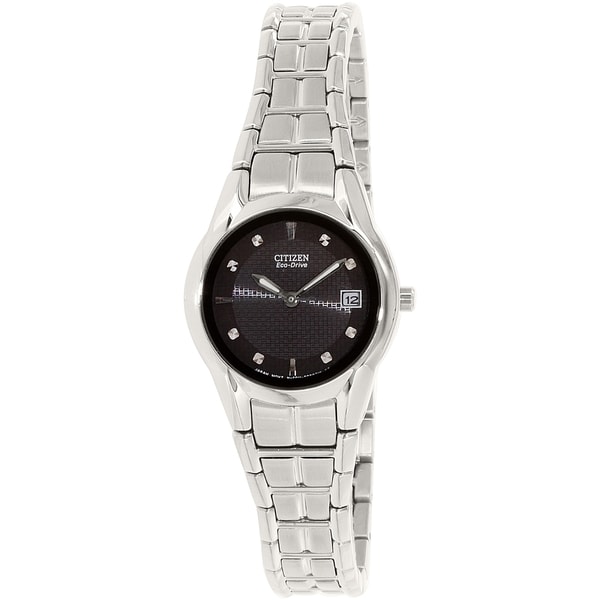 Citizen Eco-Drive Women's Stainless Steel Dress Watch - Overstock - 5651525