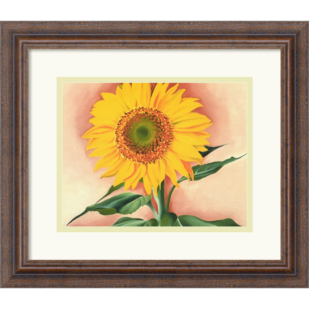 Georgia O'Keeffe 'A Sunflower from Maggie, 1937' Framed Art Print
