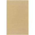 Hand-crafted Solid Beige Casual Ridges Wool Area Rug (6' x 9') - 6' x 9'