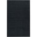 Hand-crafted Navy Blue Solid Causal 'Ridges' Wool Area Rug (7'6 x 9'6) - 7'6 x 9'6