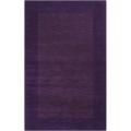 Hand-crafted Purple Tone-On-Tone Bordered Wool Area Rug (9' x 13') - 9' x 13'