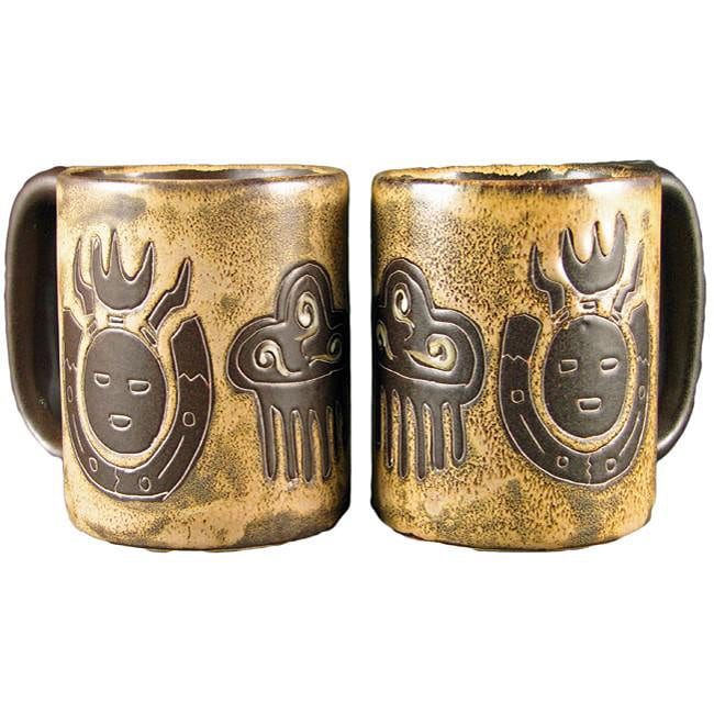 Shop Handmade Set of 2 Mara Stoneware 16oz Raindance Mugs (Mexico