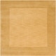 preview thumbnail 38 of 105, Hand Loomed Odessa Solid Bordered Tone-On-Tone Wool Area Rug 9'9" Square/Surplus - Sand - Square