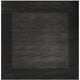 preview thumbnail 43 of 105, Hand Loomed Odessa Solid Bordered Tone-On-Tone Wool Area Rug 9'9" Square/Surplus - Charcoal - Square