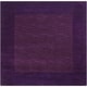 preview thumbnail 45 of 105, Hand Loomed Odessa Solid Bordered Tone-On-Tone Wool Area Rug 8' Square/Surplus - Purple - Square