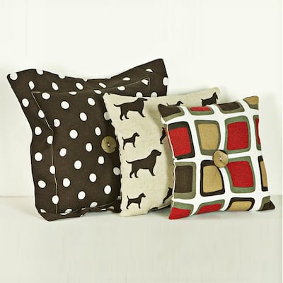 Cotton Tale Houndstooth Pillow Set (Pack of 3)