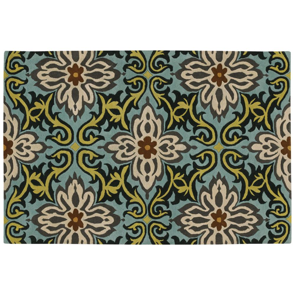 Amy Butler Hand tufted Floral New Zealand Wool Rug (5 X 76)