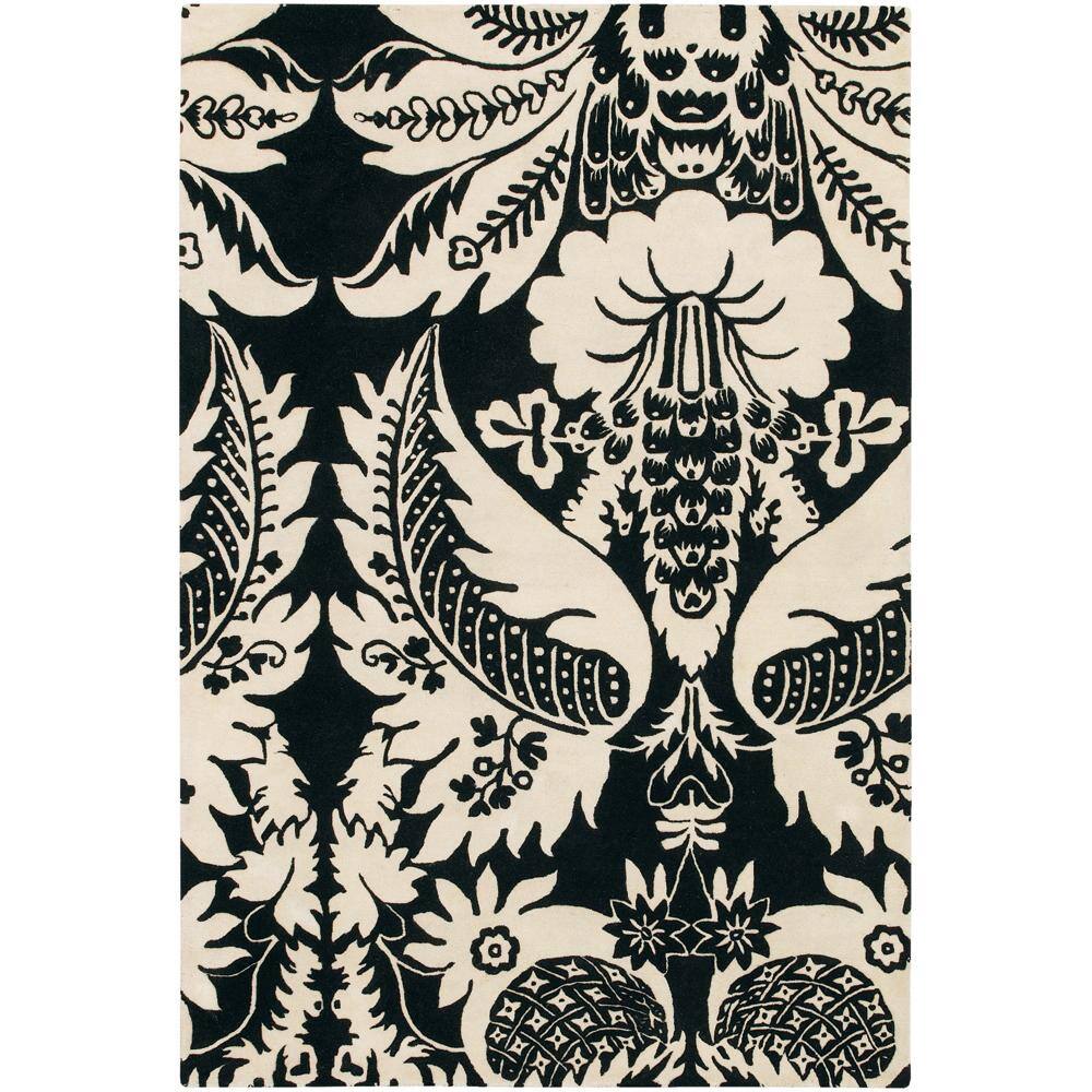 Artist's Loom Hand-tufted Transitional Floral Wool Rug (3'x5') - 3' x 5'