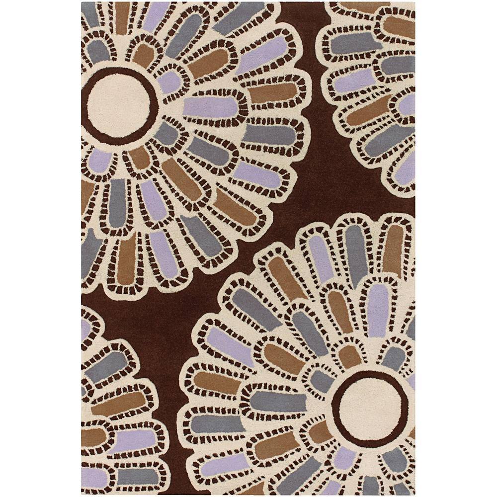 Artist's Loom Hand-tufted Transitional Floral Wool Rug (3'x5') - 3' x 5'