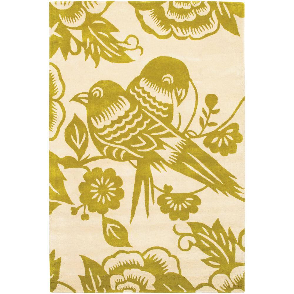 Artist's Loom Hand-tufted Transitional Floral Wool Rug (5'x7'6) - 5' x 7'6"