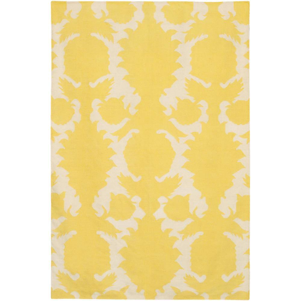 Artist's Loom Handmade Flatweave Transitional Floral Wool Rug - 7'9 x 10'6