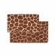 preview thumbnail 1 of 8, Chesapeake Safari 2pc Chocolate & Beige Giraffe Bath Rug Set