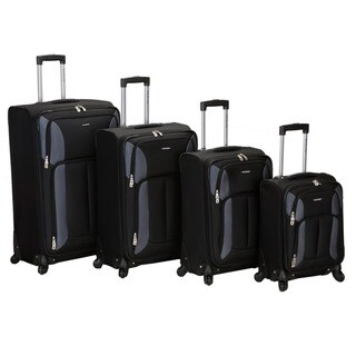 Shop Overland Travelware Polka Dot 4-piece Luggage Set - Free Shipping ...