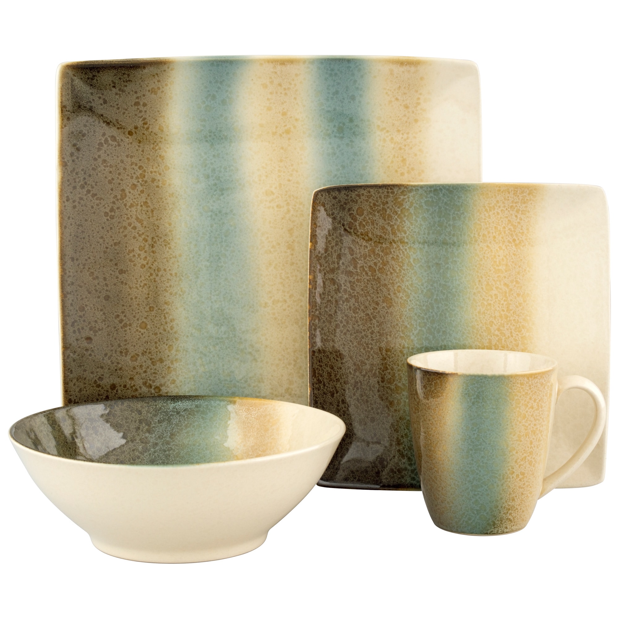 Sango Nouveau Teal 16 piece Dinnerware Set