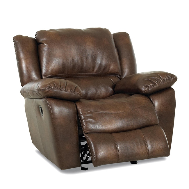 Rafferty Microfiber Idaho Brown Reclining Rocking Chair