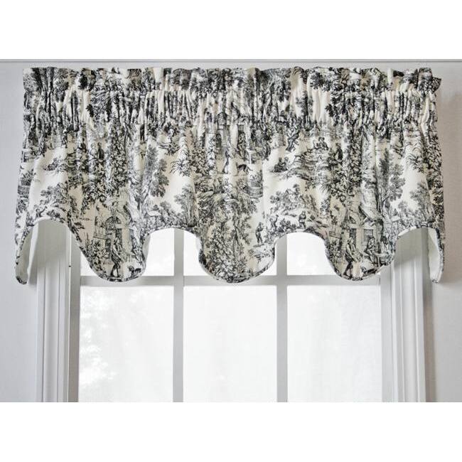 Ellis Curtain Victoria Park Scallop Valance - 70 x 15 - 70 x 15