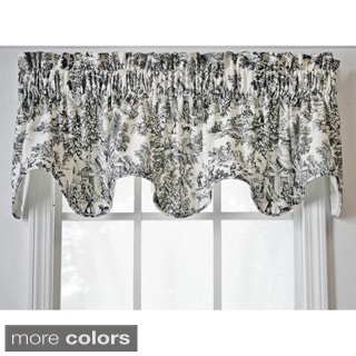 Price Aquify Madison Park Tara Cotton Embroidered 63 Inch Curtain Victoria Park Scallop Valance