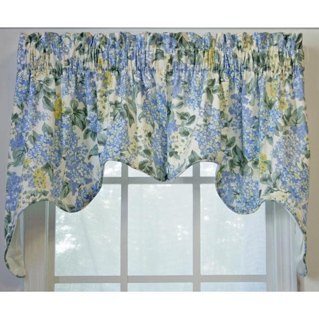 Hydrangea 2 piece Swag Empress Valance