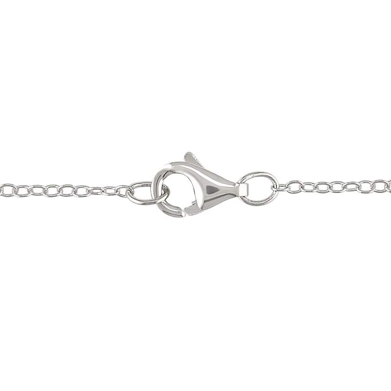 Miadora Sterling Silver 1ct TDW Black Diamond Station Necklace
