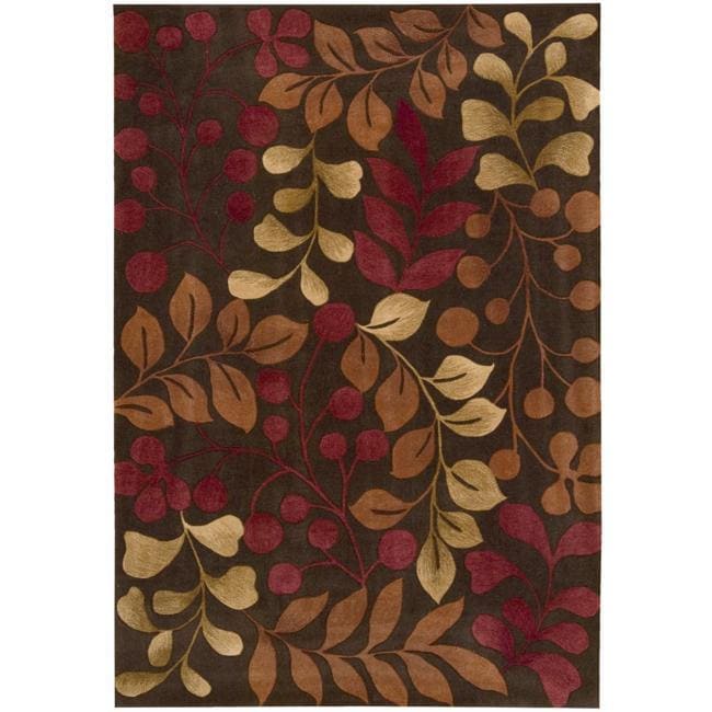 Nourison Hand tufted Contours Chocolate Rug (36 X 56)