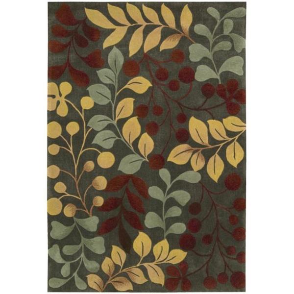 Nourison Hand tufted Contours Forrest Rug (73 x 93)  